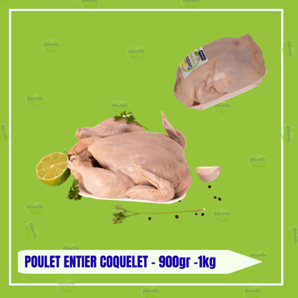 Poulet entier 900g / 1 KG