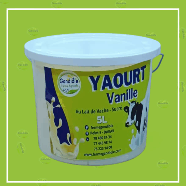 Yaourt vanille 5 L